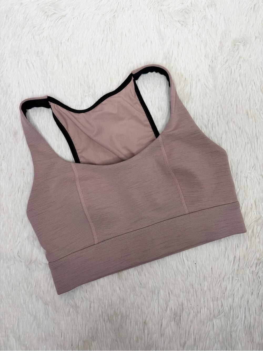 SWEATY BETTY / blush pink Studio Open Back Sports Bra / S